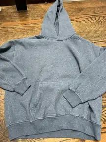 Essential Popover Hoodie Heather Blue Hoodie