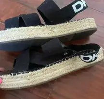 DKNY DNKY wedged sandals