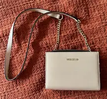 Steve Madden Cream Crossbody with Chain Strap