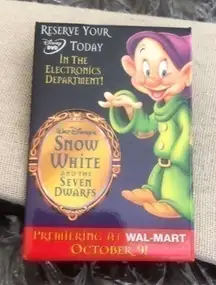Vintage Disney Snow White Button Brooch