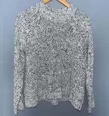 White & Black soft Eddie Bauer sweater