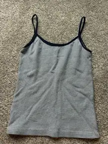 navy and white striped brandy melville tank top