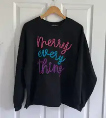 State of Mine Merry Every Thing Crewneck NWT