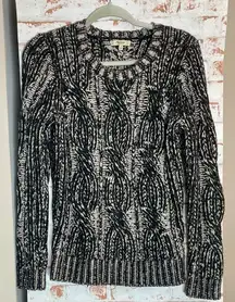 Madewell Black and White Wool Sweater