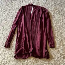 Lululemon Maroon Cardigan size 6