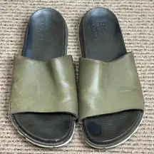 Sorel Sandal Roaming Decon Slide Slip On Size 6 Olive Green