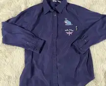 VINTAGE  eeyore button up top size large