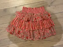 Roller Rabbit Skirt Pink Floral Siggy Mini