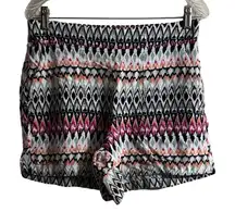 Wildfox High Waist Patterned Shorts - Pink, Black, White