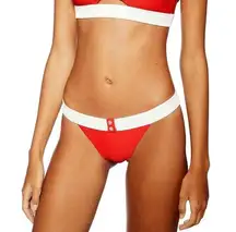 NWT  Red Button Tanga Bikini Bottoms US 10