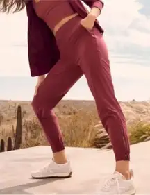 Old Navy Sz M Stretch Brooklyn Heights High Rise Jogger Pants‎ Ankle Zipper