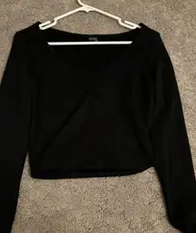 Black Long Sleeve Top