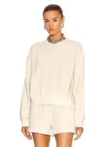 Helmut Lang Waffle Sweatshirt Size Medium M Crewneck Women’s Cozy Lounge Wear