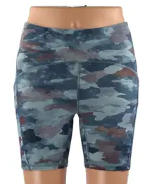 Lululemon Women's Camo Camouflage Mid Rise Yoga Workout Athletic Biker Shorts S