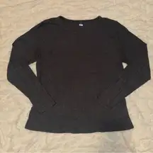 Old Navy Charcoal Gray Ribbed Top