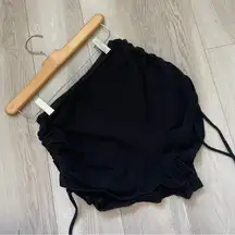 Lovers + Friends Shorts ruched short womens Black (small) beach lounge festival