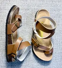 ♨️Birkenstock Yara Strappy Vegan Leather Sandals in Cognac Size 40 (9–9.5 US)🧡