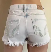 high waisted vintage distressed shorts