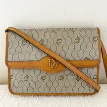 DIOR Tan Honeycomb Crossbody / Shoulder Bag