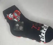 Disney  Nightmare Before Christmas True Love Never Dies Fuzzy Socks 2 Pack