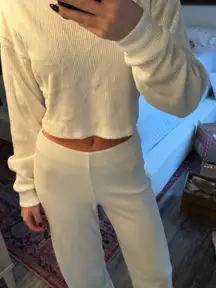 Bershka White Knit SWEATER