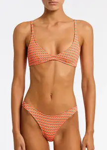 NEW Triangl Bikini Top Maia Gara textured scoop triangle neon adjustable
