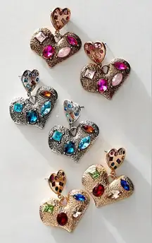 NWT FREE PEOPLE My Everything Dangles - Brass Amethyst