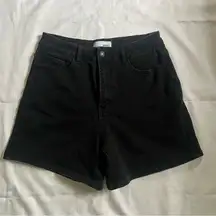 Vervet black denim dad shorts size large