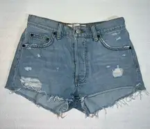 Reformation Denim Shorts Womens Size 23 Distressed Cutoff Boho Beachy Surf