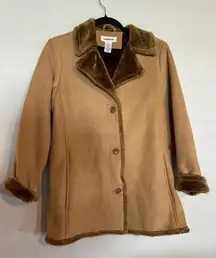 Westbound faux fur Brown women's Coat Size S