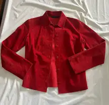 Express Red Suede Jacket