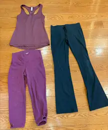 Women’s Activewear Lot (3 Pieces) – Size Medium Athletic Yoga Lounge Set