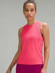 Lululemon Train to Be Tank Top Lip Gloss NEW Size 14 Vent Mesh Gym Run $58