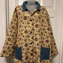 Denim & Co Floral Patterned Jacket