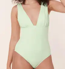 Andie The Mykonos One Piece LT Swimsuit pistachio green size L tall‎ NWT