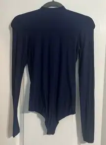 Aerie Midnight Blue Long Sleeve Bodysuit