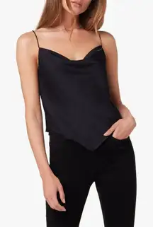 Joe's Jeans The Carrie Cami Women's M Black Casual Draped Cowl Neck‎ Sleeveless