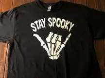 Stay Spooky T-shirt Halloween Horror Skeleton 