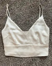 Abercrombie silk crop top 