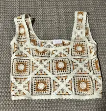 Pink Lily Crochet Top Tank