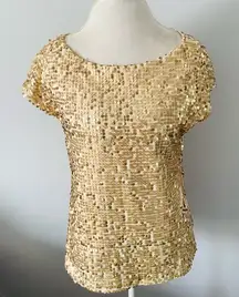 Dressy gold sequined top 🌟🌟🌟