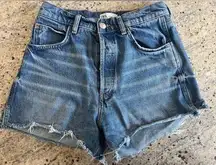 Zara blue denim shorts