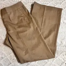 Lafayette 148 New York Delancey Wool Blend‎ Tan Pants Size 8