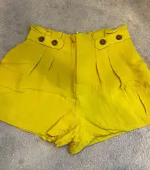 YELLOW Flowy Shorts