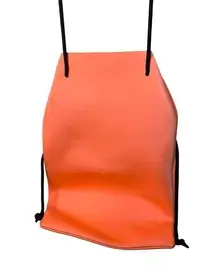 Triangl neon orange neoprene swimsuit bag backpack OS.