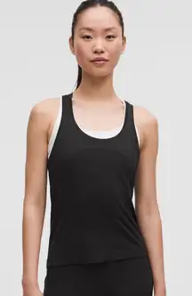 Swiftly Tech Racerback Tank Top 2.0 Waist Length • Black