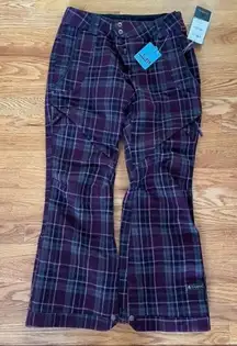 Capp3l Strada HD 11 Snowboard‎ Ski Pants Women Small Plaid Waterproof Insulated