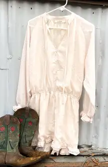 Ellison long-sleeve romper