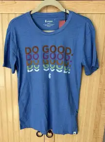 Cotopaxi Women’s Do Good Repeat Organic Cotton T-shirt In Blue. Size Small. NWT