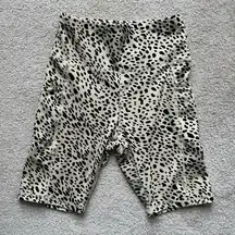 ebb & flow // Animal Print Biker Shorts with Side Pockets